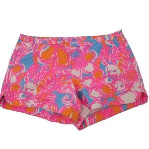 Lilly Pulitzer Shorts 10 Pink Floral BarbieCore Barbie Orange Lily Adie
